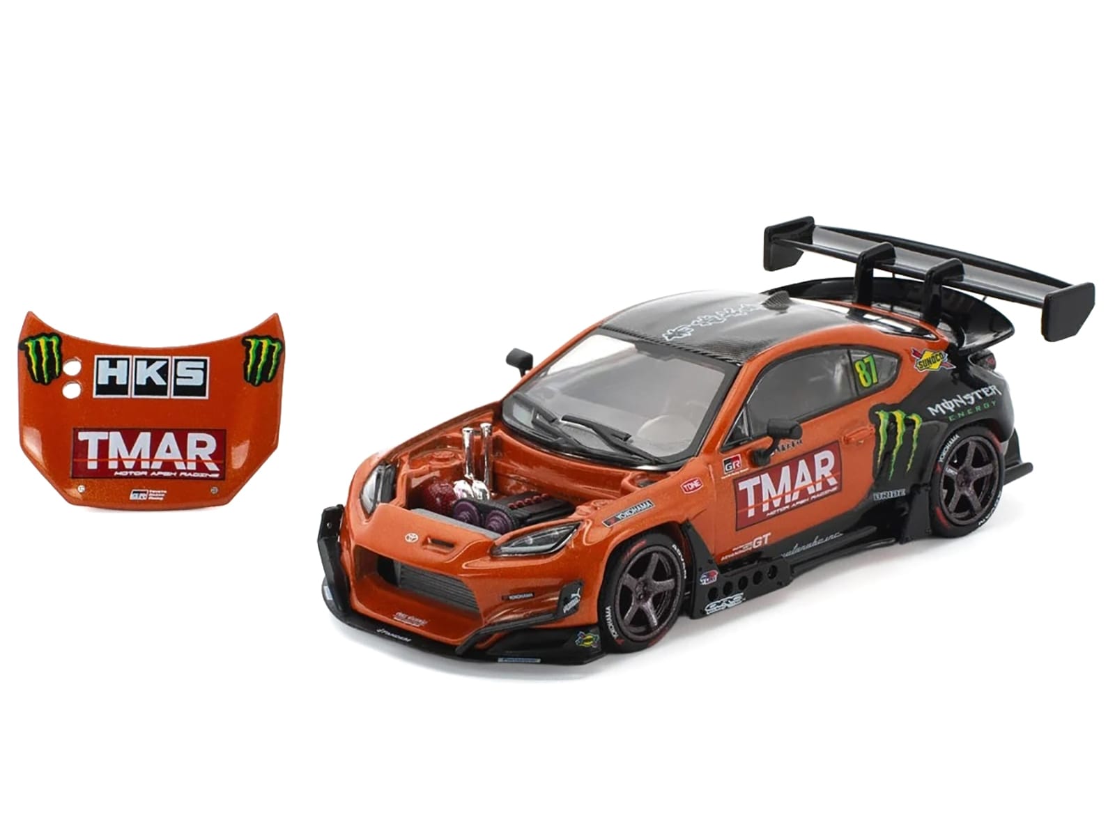 Toyota Pandem GR86 #87 Daigo Saito "Formula Drift Japan" (2022) 1/64 Diecast Model Car by Pop Race - Image 2
