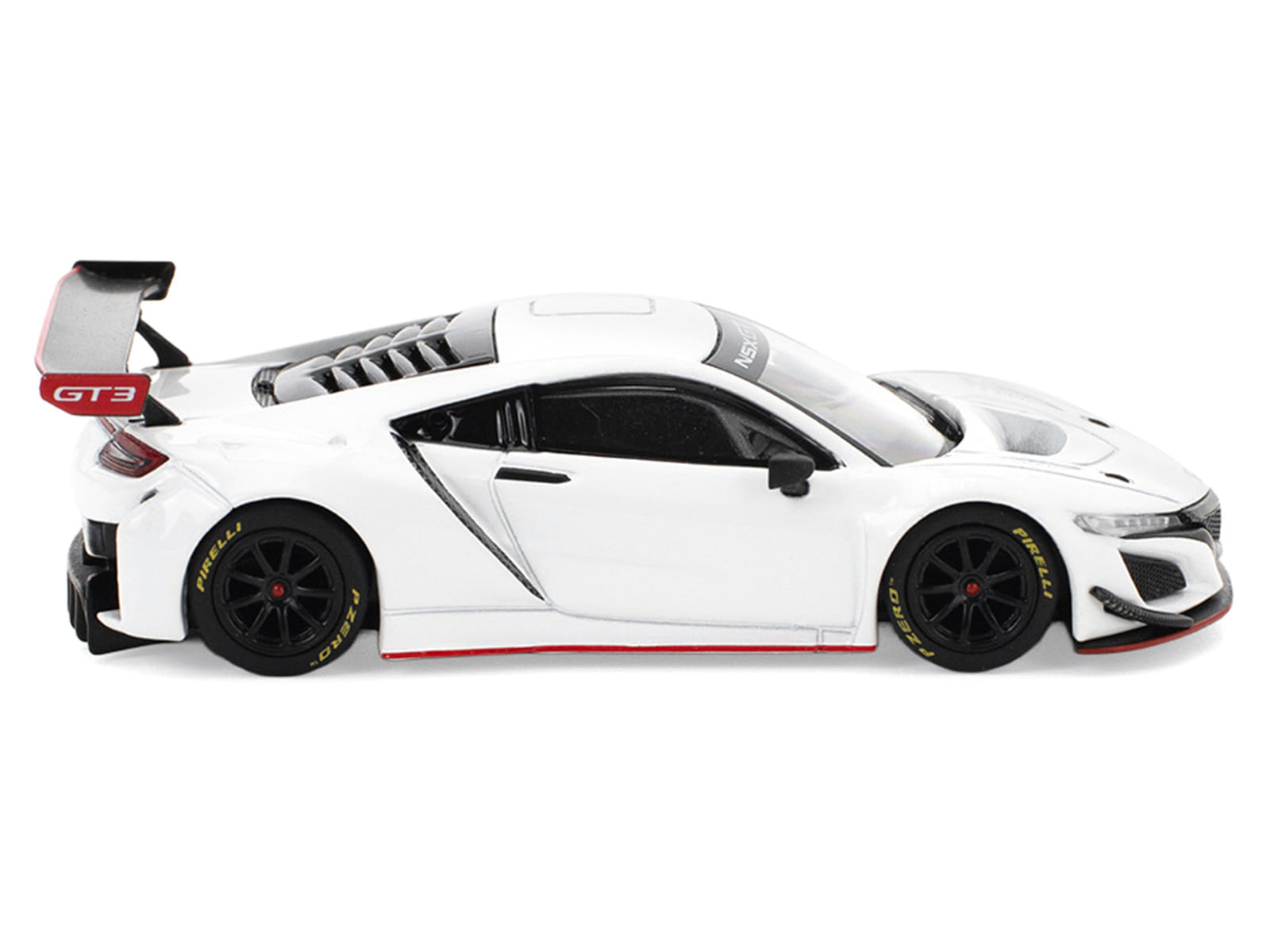 Honda NSX GT3 EVO22 White 1/64 Diecast Model Car by Pop Race - Image 4