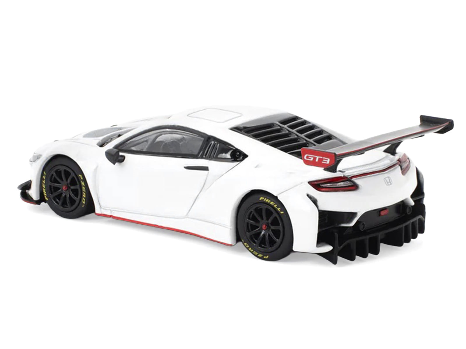 Honda NSX GT3 EVO22 White 1/64 Diecast Model Car by Pop Race - Image 5