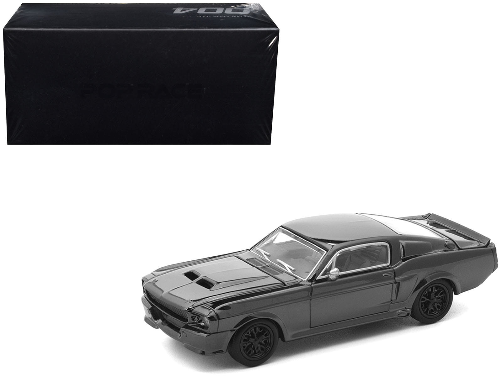 GTR R32 RHD (Right Hand Drive) Dark Chrome "The Dark Chrome Series" 1/64 Die Cast Model Car by Pop Race