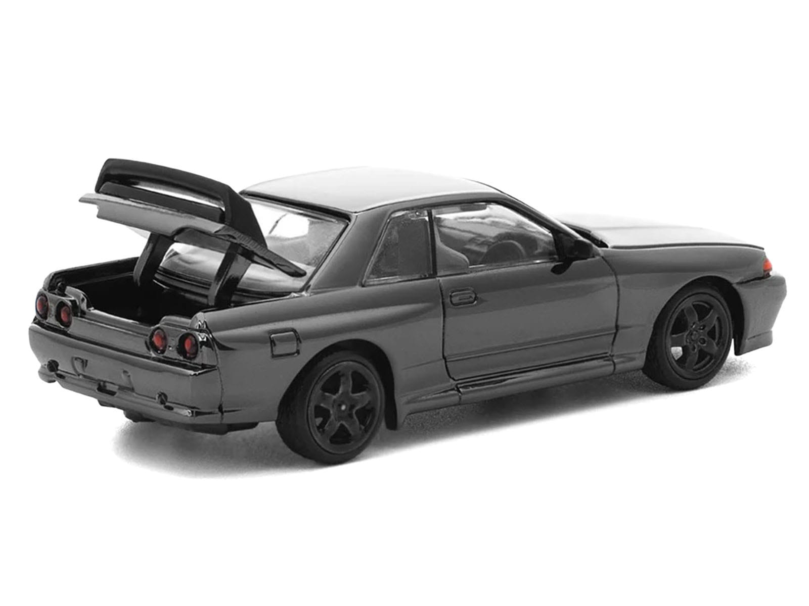 GTR R32 RHD (Right Hand Drive) Dark Chrome "The Dark Chrome Series" 1/64 Die Cast Model Car by Pop Race - Image 4