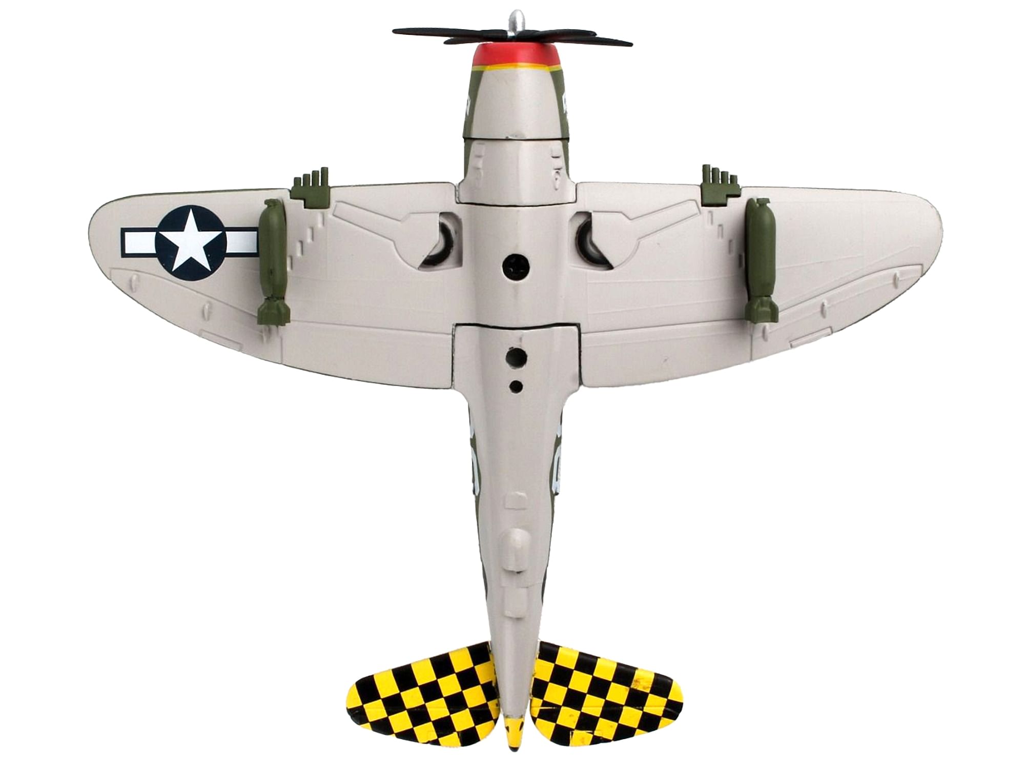 Republic P-47 Thunderbolt Fighter Aircraft “Big Stud” United States Army Air Force 1/100 Diecast Model Airplane by Postage Stamp