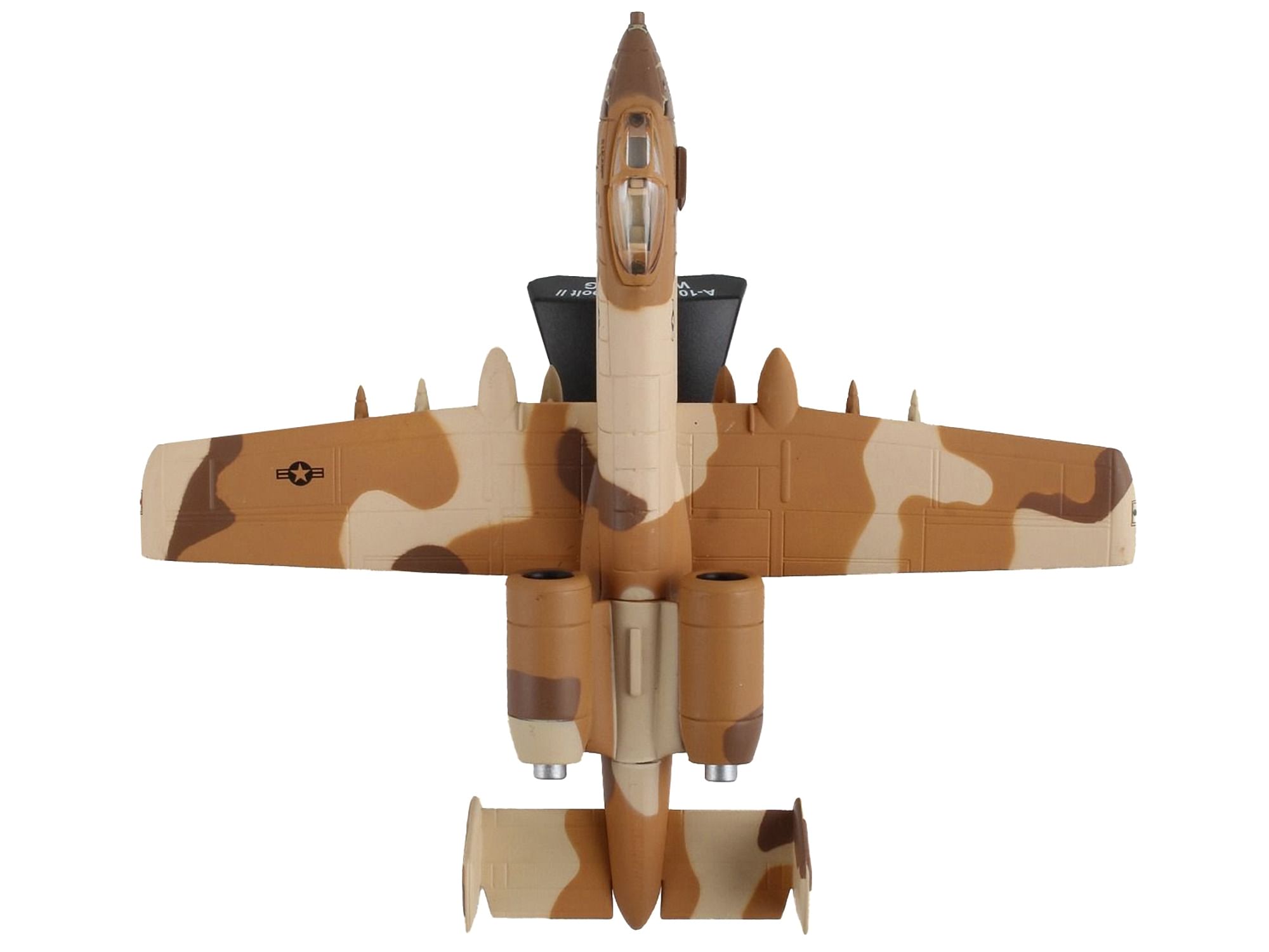 Fairchild Republic A-10 Thunderbolt II Warthog Aircraft “Peanut Color Camouflage Scheme” United States Air Force 1/140 Diecast Model Airplane by Postage Stamp