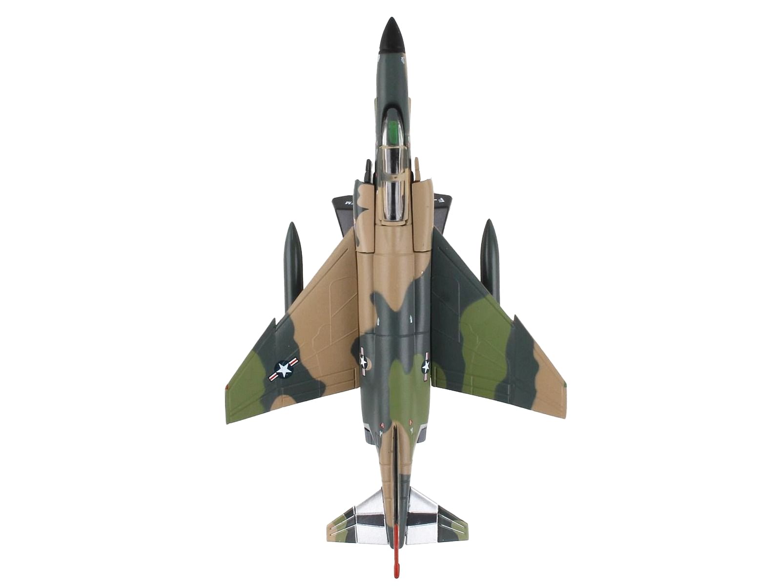 McDonnell Douglas F-4 Phantom II Fighter Aircraft “Southeast Asia Camouflage” United States Air Force 1/155 Diecast Model Airplane by Postage Stamp