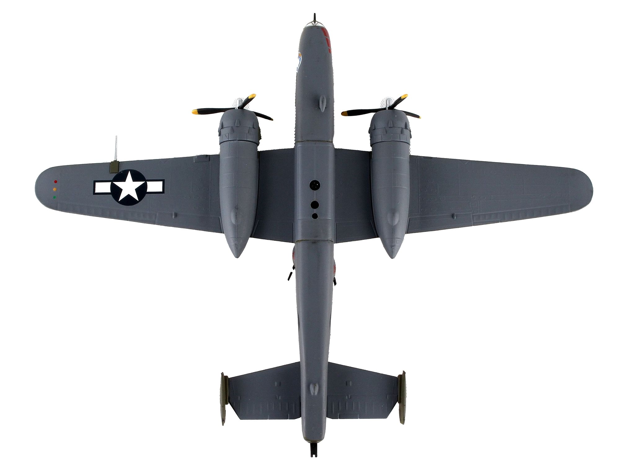 North American B-25J Mitchell Bomber Aircraft “Briefing Time” United States Air Force 1/100 Diecast Model Airplane by Postage Stamp