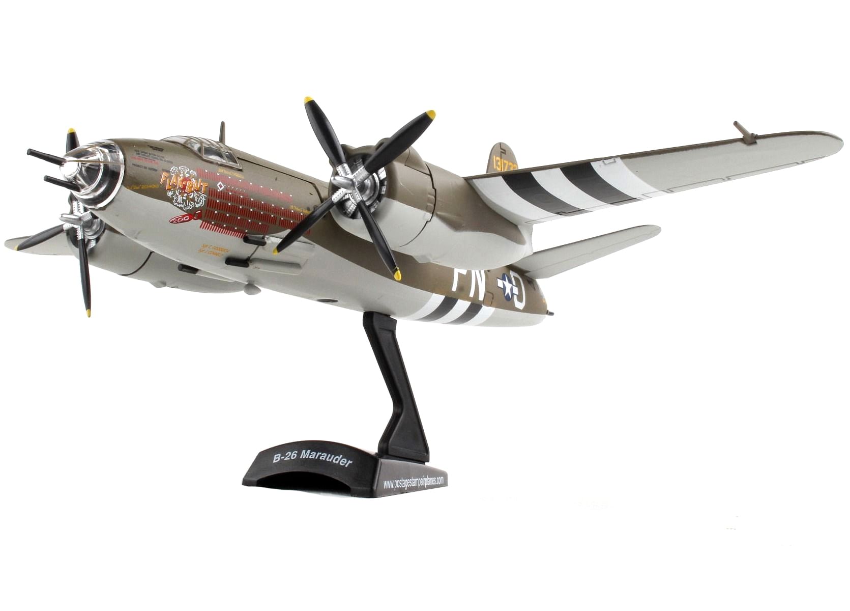 Martin B-26 Marauder Bomber Aircraft “Flak Bait” United States Army Air Forces 1/107 Diecast Model Airplane by Postage Stamp