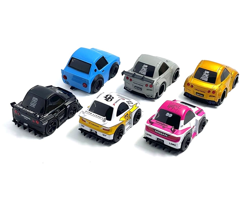"QubeCarz" Series #1 Set of 6 pieces 1/64 Diecast Model Cars by Mini GT - Image 3