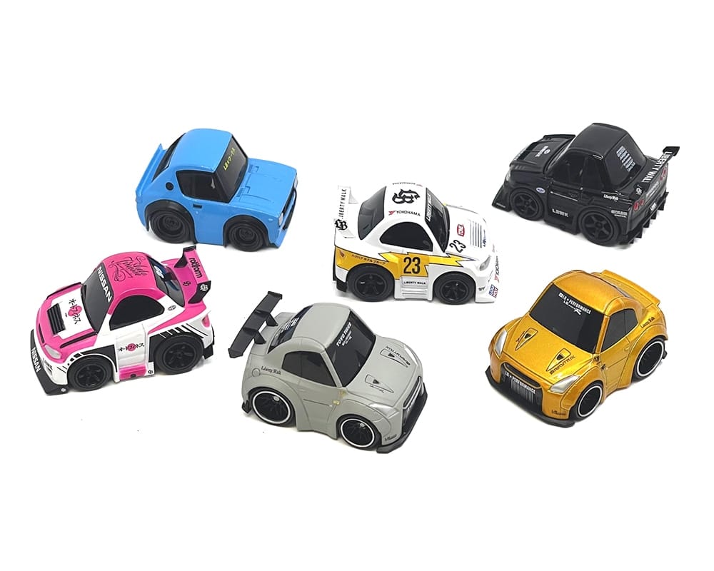"QubeCarz" Series #1 Set of 6 pieces 1/64 Diecast Model Cars by Mini GT - Image 4