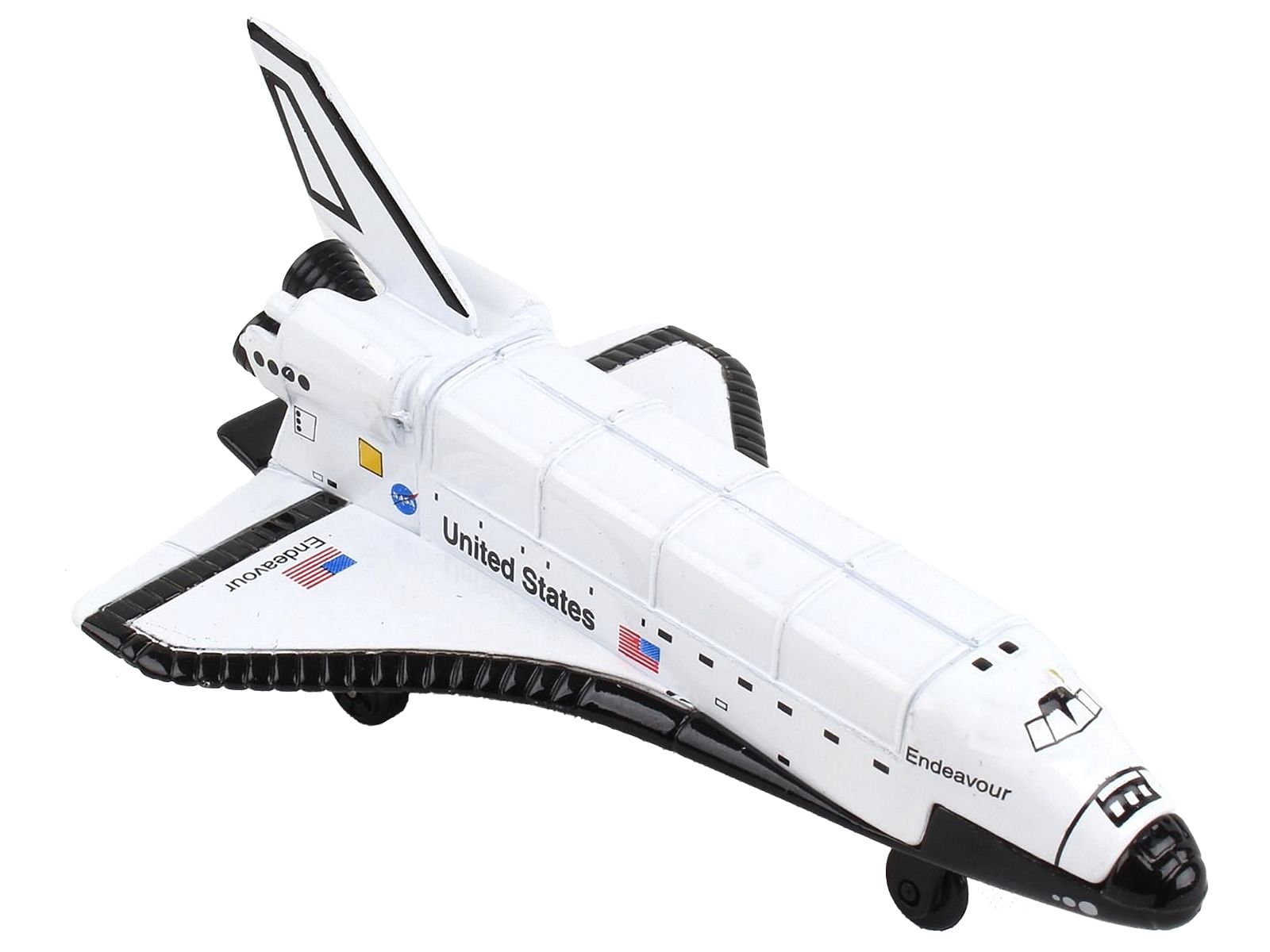 NASA “Endeavour” Space Shuttle White “United States” with Runway Section Diecast Model Airplane by Runway24