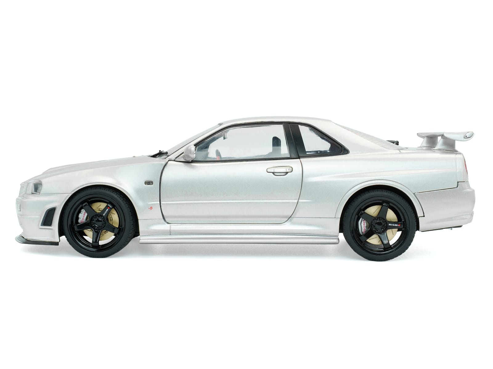 1999 Nissan Skyline GT-R (R34) Z-Tune RHD (Right Hand Drive) Silver Metallic 1/18 Diecast Model Car by Solido - Image 3