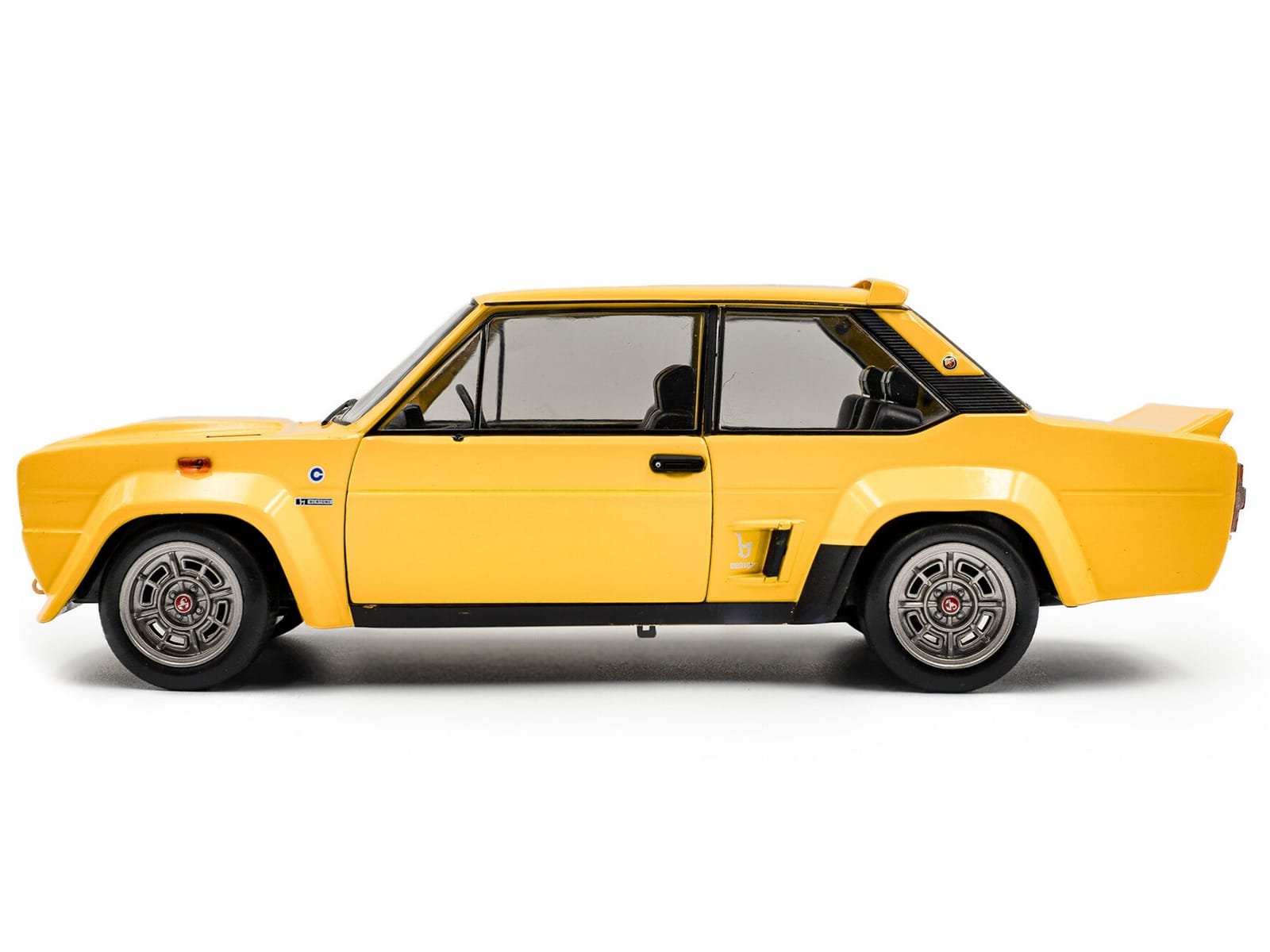 1980 Fiat 131 Abarth Yellow 1/18 Diecast Model Car by Solido - Image 3