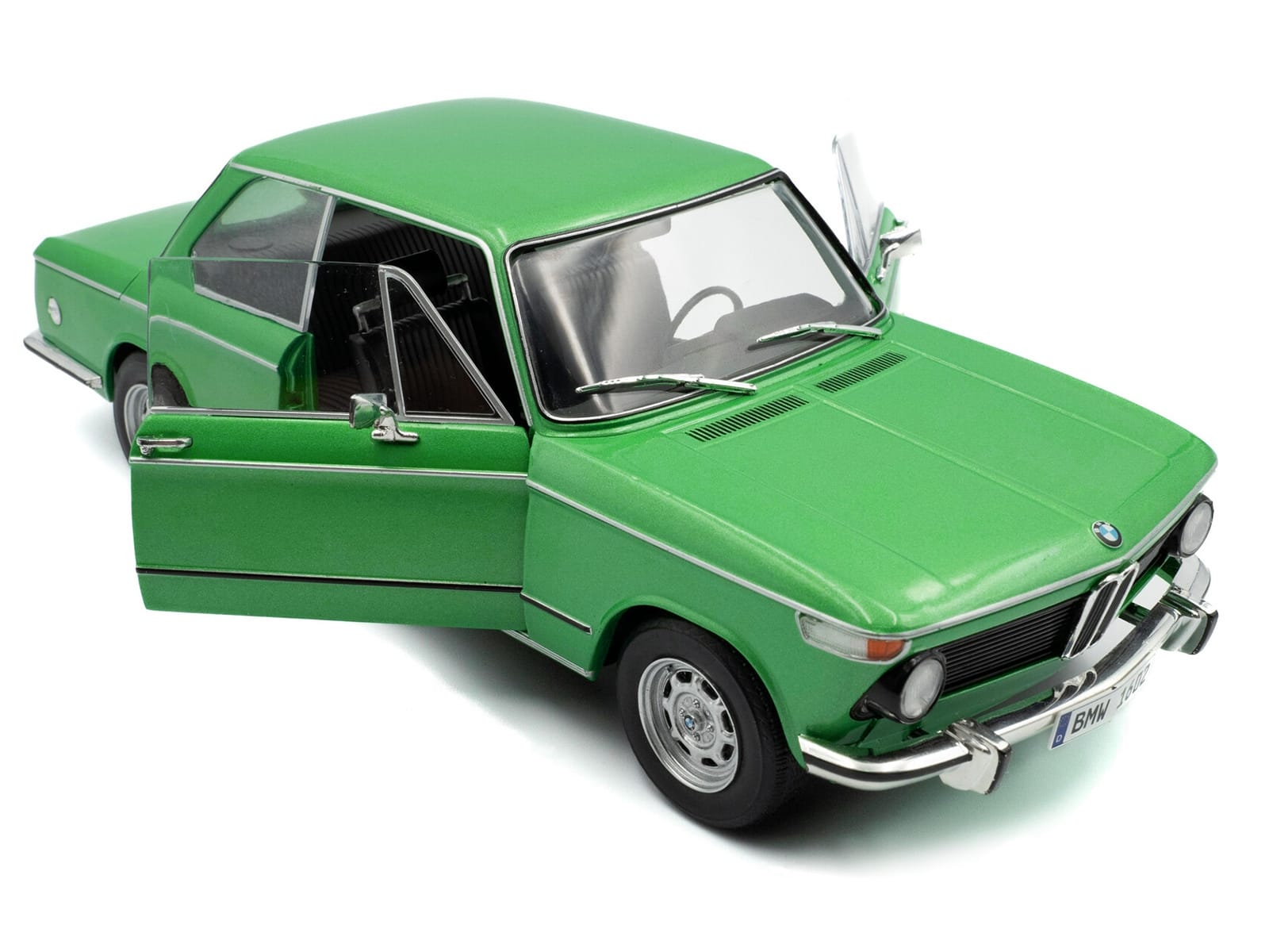 1971 BMW 1602 Taiga Green Metallic 1/18 Diecast Model Car by Solido - Image 2