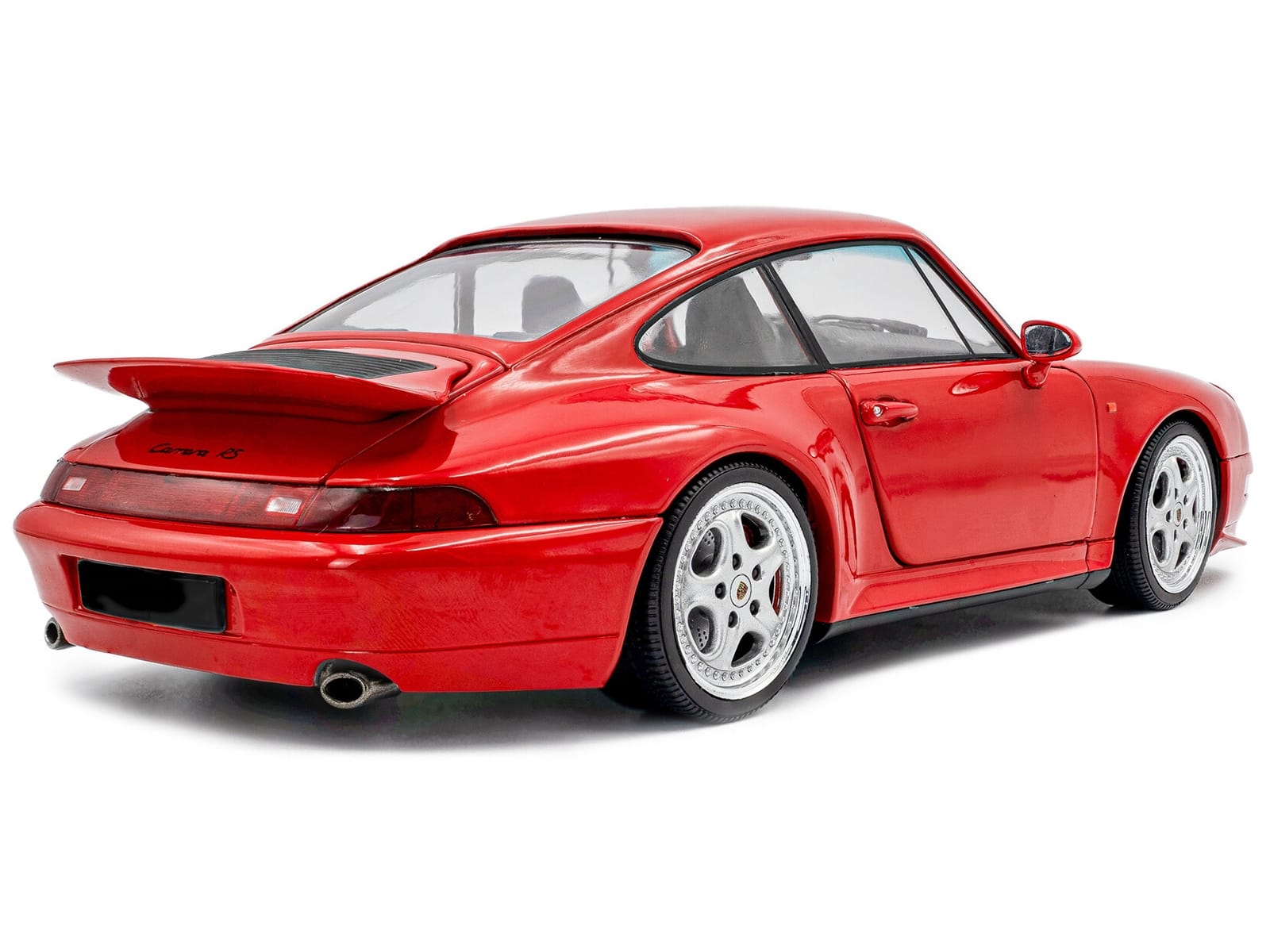 1997 Porsche 911 (993) Carrera RS Guards Red 1/18 Diecast Model Car by Solido - Image 5
