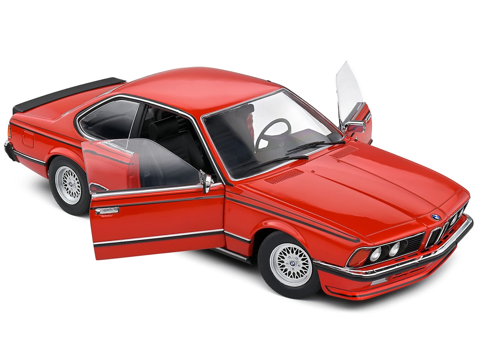 1984 BMW 635 CSI (E24) Henna Red 1/18 Diecast Model Car by Solido - Image 3