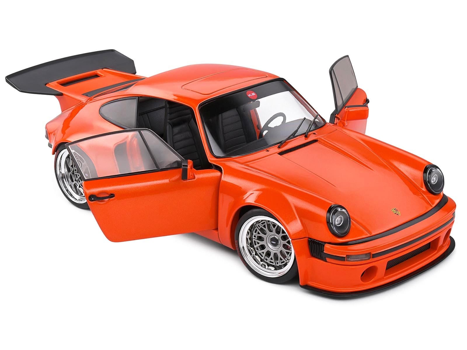 2022 Porsche 911 KS-R Orange Metallic 1/18 Diecast Model Car by Solido - Image 3