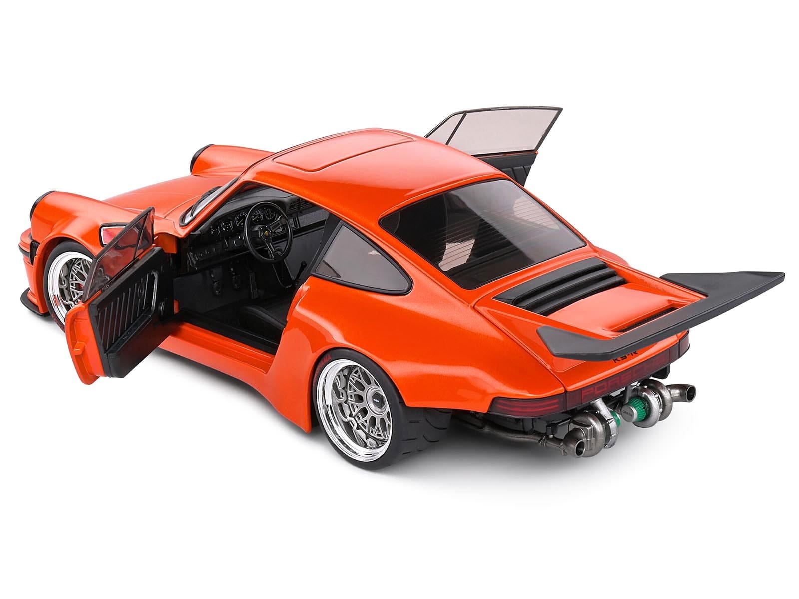 2022 Porsche 911 KS-R Orange Metallic 1/18 Diecast Model Car by Solido - Image 4