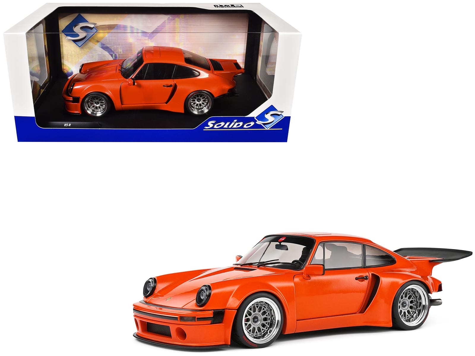 2022 Porsche 911 KS-R Orange Metallic 1/18 Diecast Model Car by Solido - Image 5