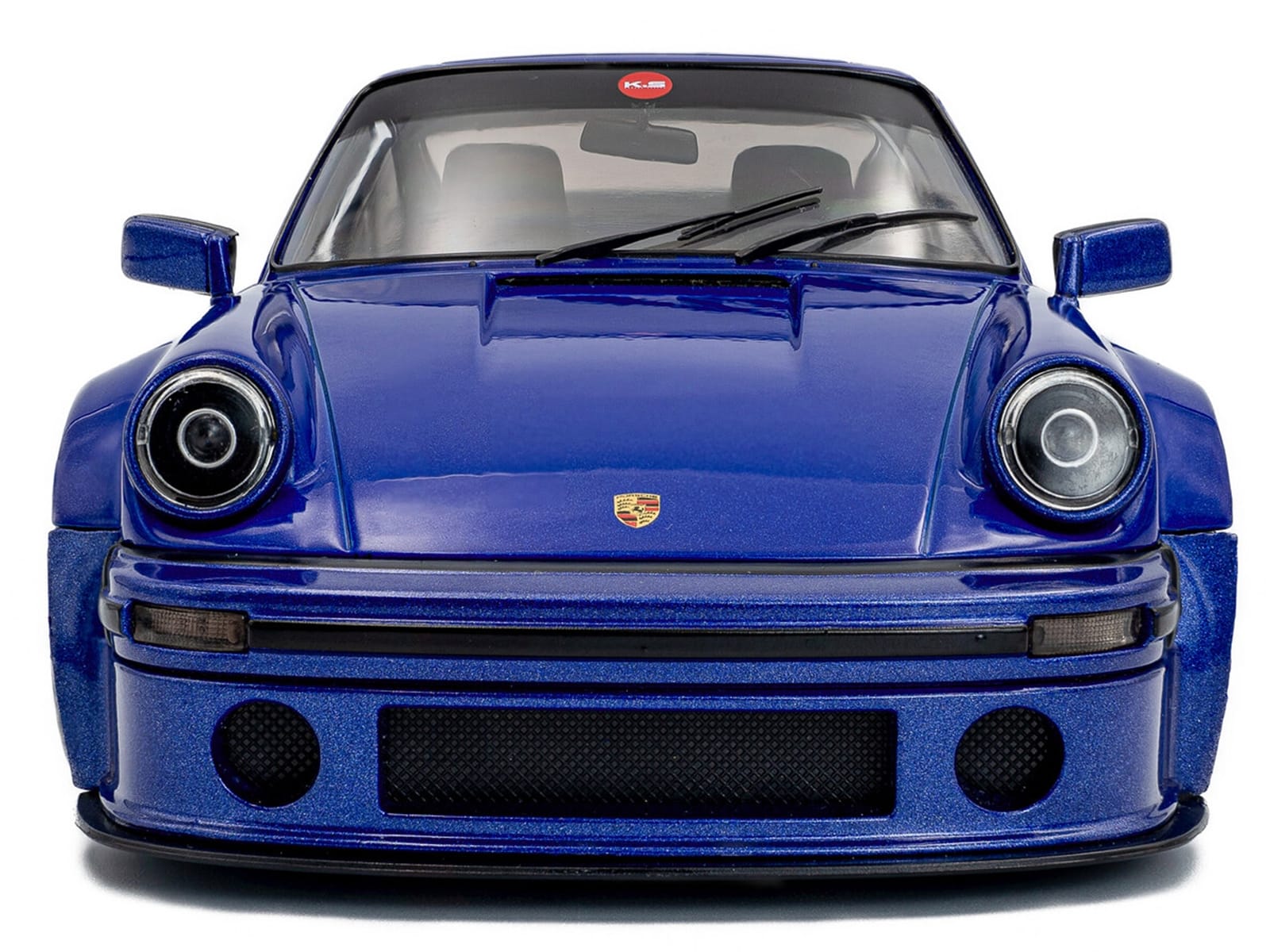 2024 Porsche 911 KS-R by Khyzyl Saleem Dark Blue Metallic 1/18 Diecast Model Car by Solido - Image 5