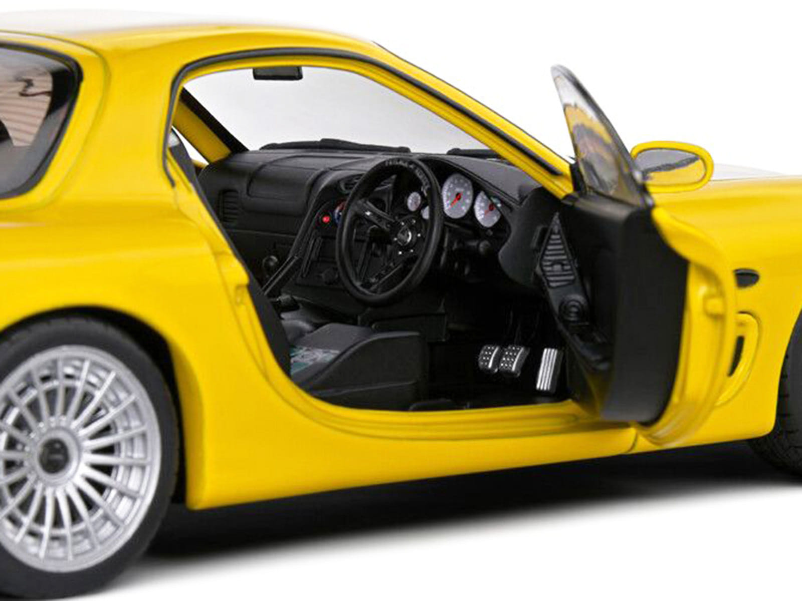 1994 Mazda RX7 Type RS (FD3RS) RHD (Right Hand Drive) Yellow 1/18 Diecast Model Car by Solido - Image 3