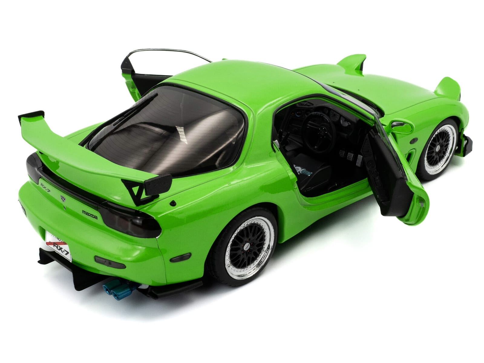 1999 Mazda RX7 Type RS (FD3RS) RHD (Right Hand Drive) Neon Green 1/18 Diecast Model Car by Solido - Image 4