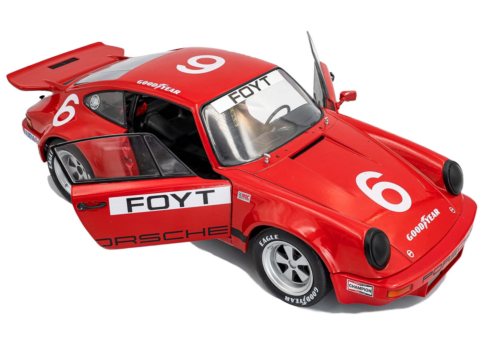Porsche 911 IROC #6 A.J. Foyt "International Race of Champions" (1974) 1/18 Diecast Model Car by Solido - Image 2