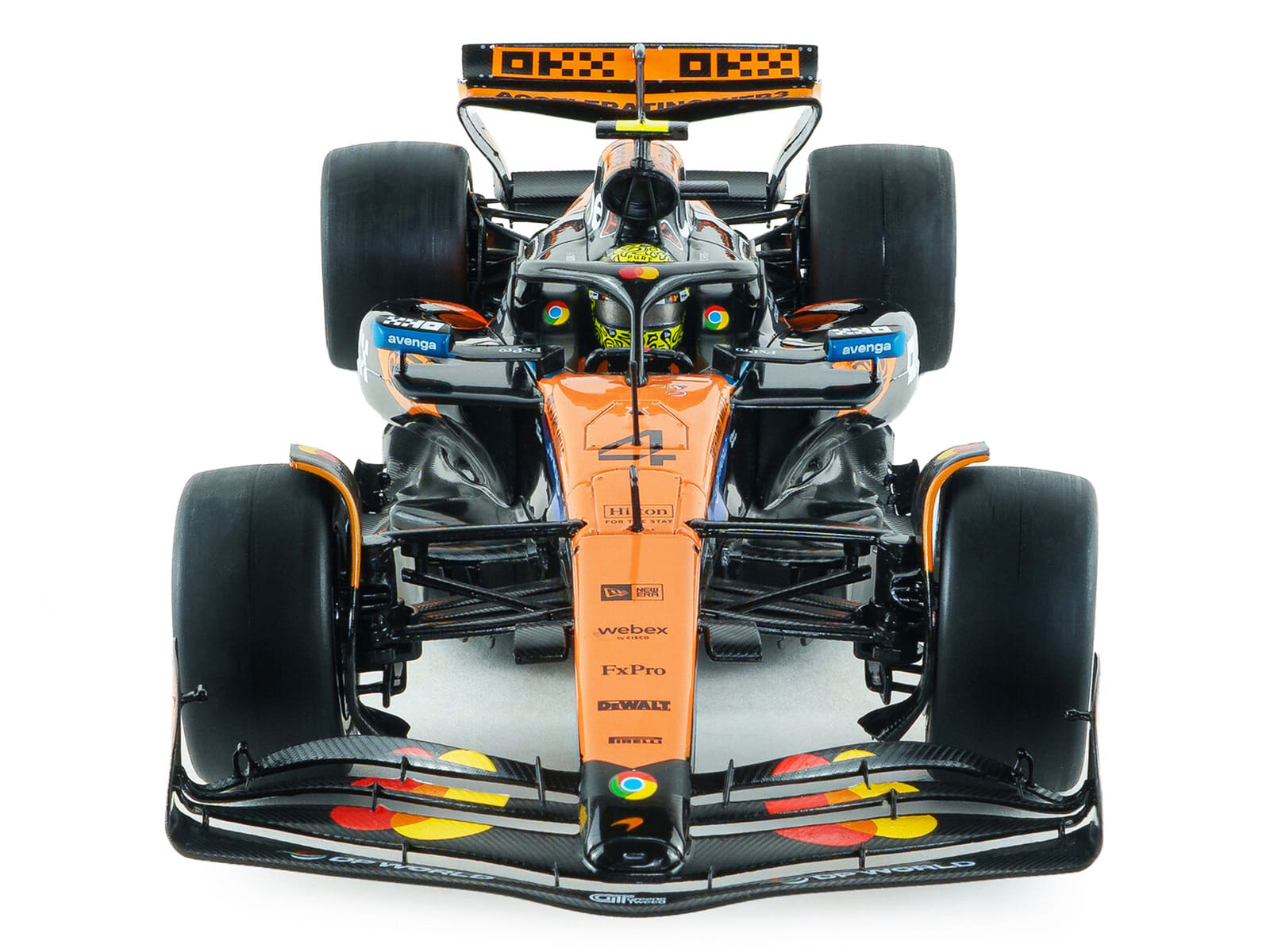 McLaren MCL39 #4 Lando Norris "OKX" Winner Formula One F1 "Australian GP" (2025) "Competition" Series 1/18 Diecast Model Car by Solido - Image 4