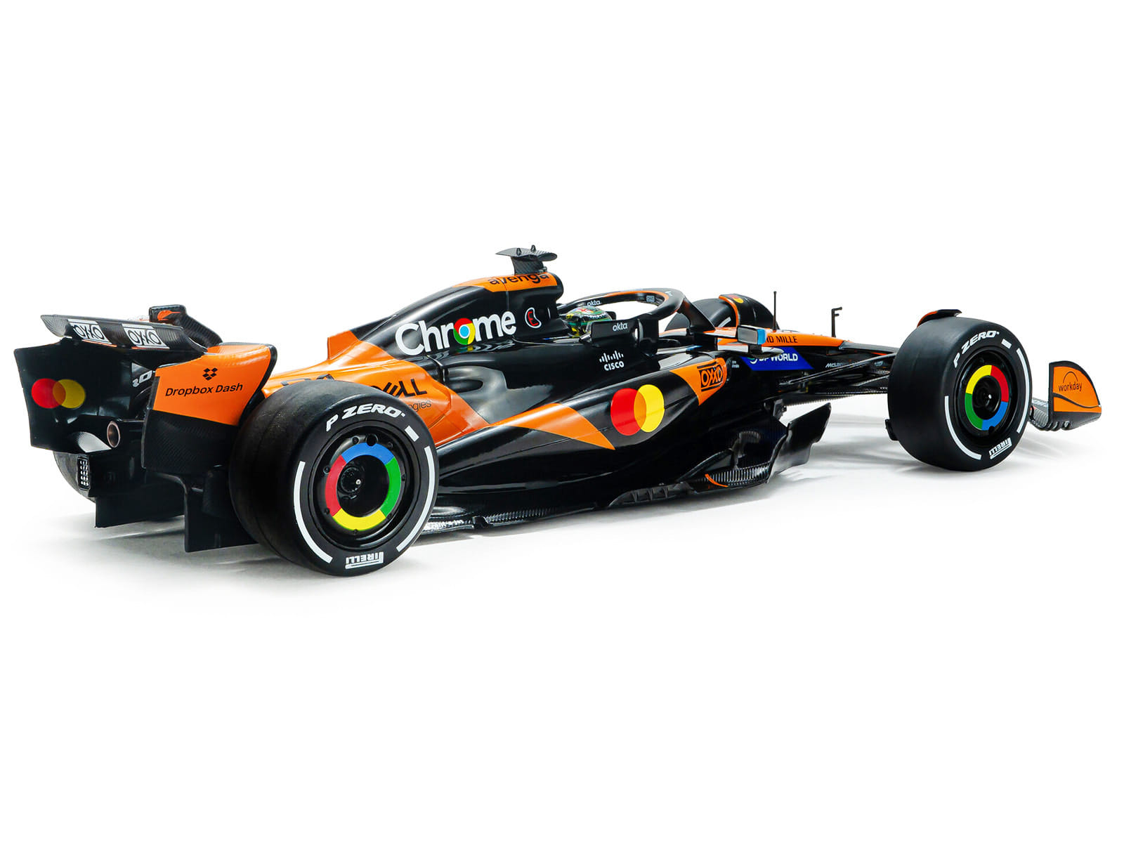 McLaren MCL39 #81 Oscar Piastri "OKX" Winner Formula One F1 "Chinese GP" (2025) "Competition" Series 1/18 Diecast Model Car by Solido - Image 3