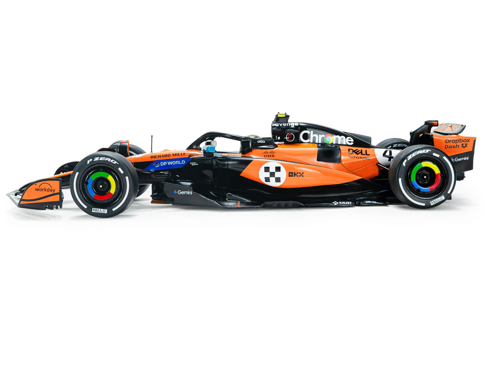 McLaren MCL39 #4 Lando Norris "OKX" Winner Formula One F1 "Monaco GP" (2025) "Competition" Series 1/18 Diecast Model Car by Solido - Image 2