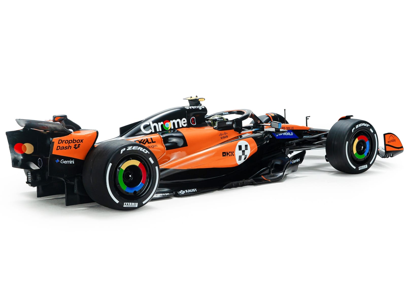 McLaren MCL39 #4 Lando Norris "OKX" Winner Formula One F1 "Monaco GP" (2025) "Competition" Series 1/18 Diecast Model Car by Solido - Image 3