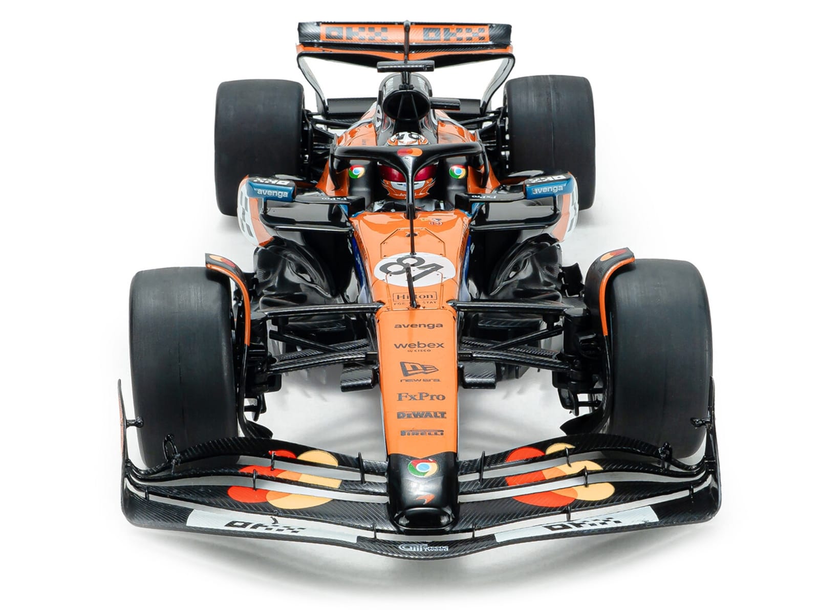 McLaren MCL39 #81 Oscar Piastri "OKX" 3rd Place Formula One F1 "Monaco GP" (2025) "Competition" Series 1/18 Diecast Model Car by Solido - Image 4