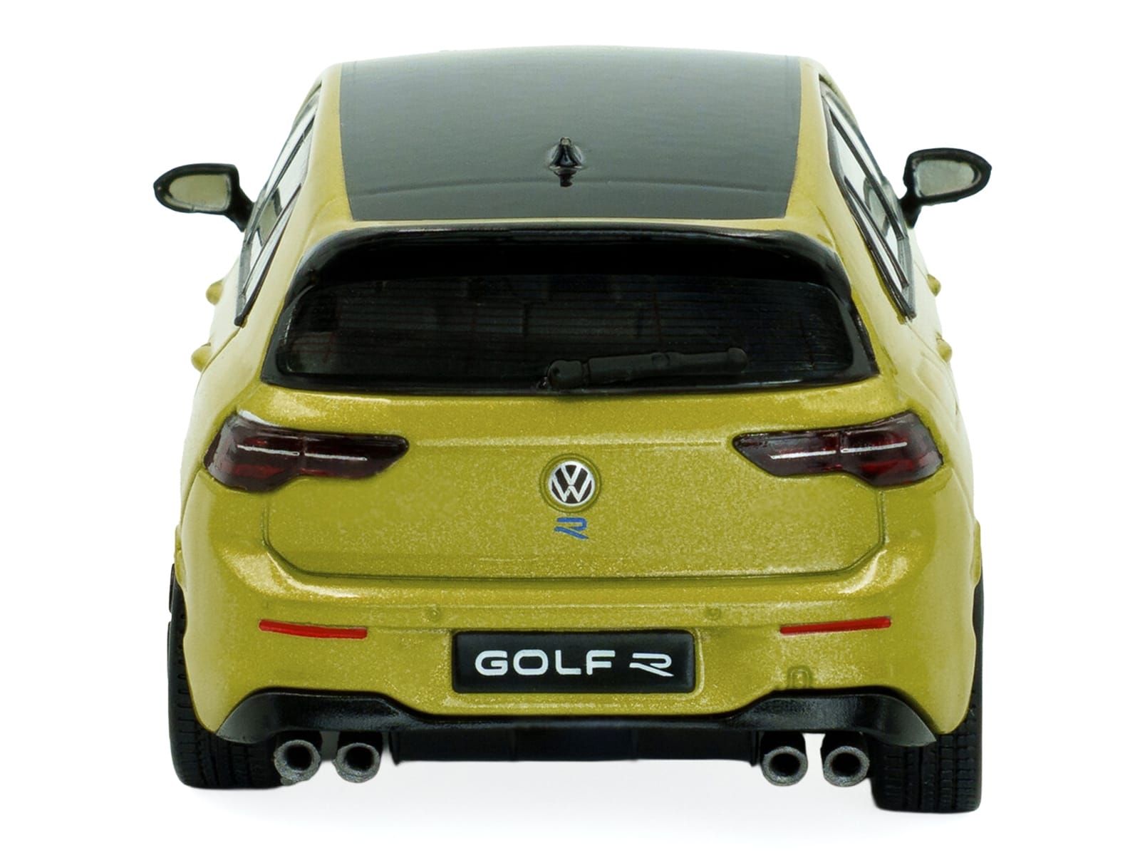 2023 Volkswagen Golf R 333 Limited Edition Lime Yellow Metallic with Black Top 1/43 Diecast Model Car by Solido - Image 4