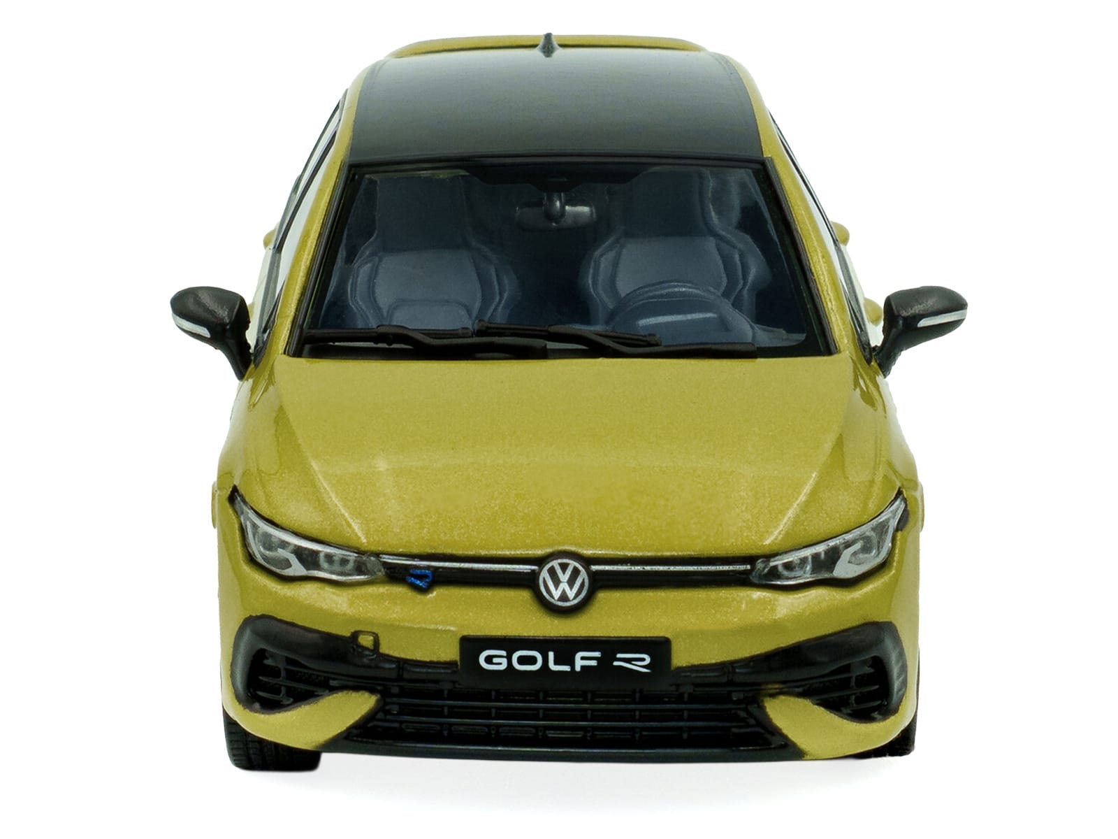 2023 Volkswagen Golf R 333 Limited Edition Lime Yellow Metallic with Black Top 1/43 Diecast Model Car by Solido - Image 5