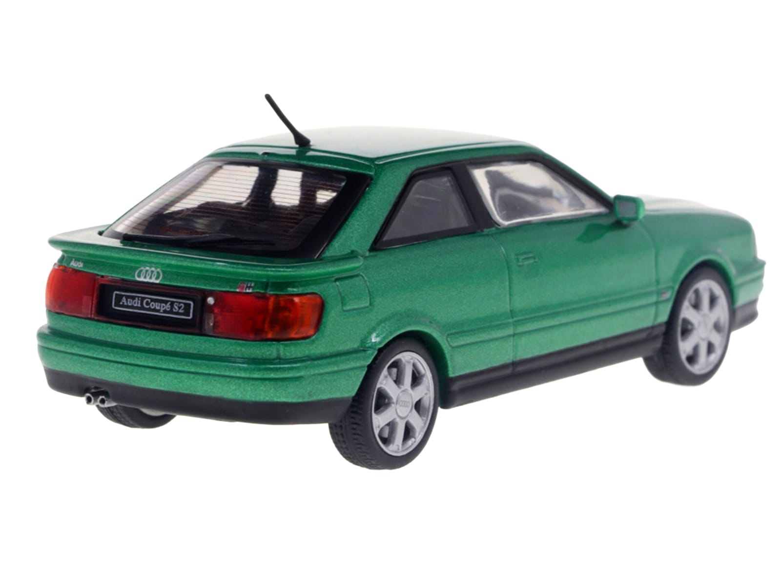 1994 Audi Coupe S2 Cricket Green Metallic 1/43 Diecast Model Car by Solido - Image 3