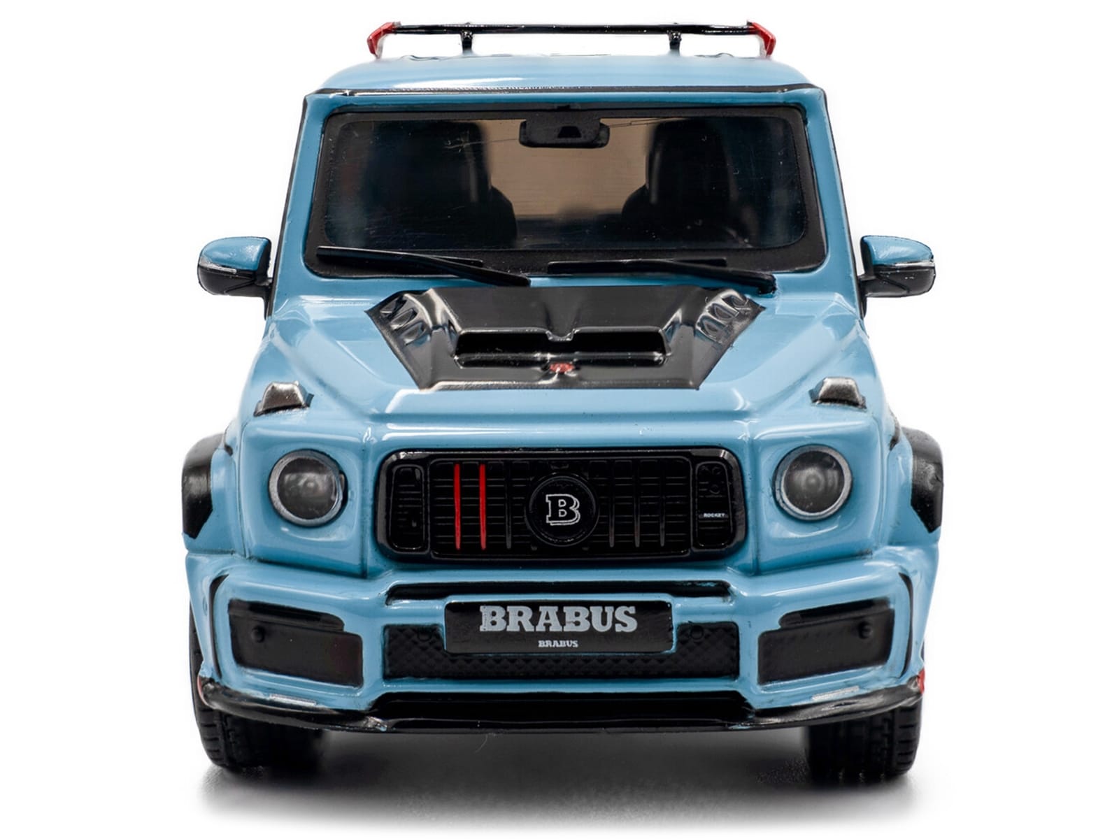 2021 Brabus Rocket 900 China Blue with Black Hood 1/43 Diecast Model Car by Solido - Image 4