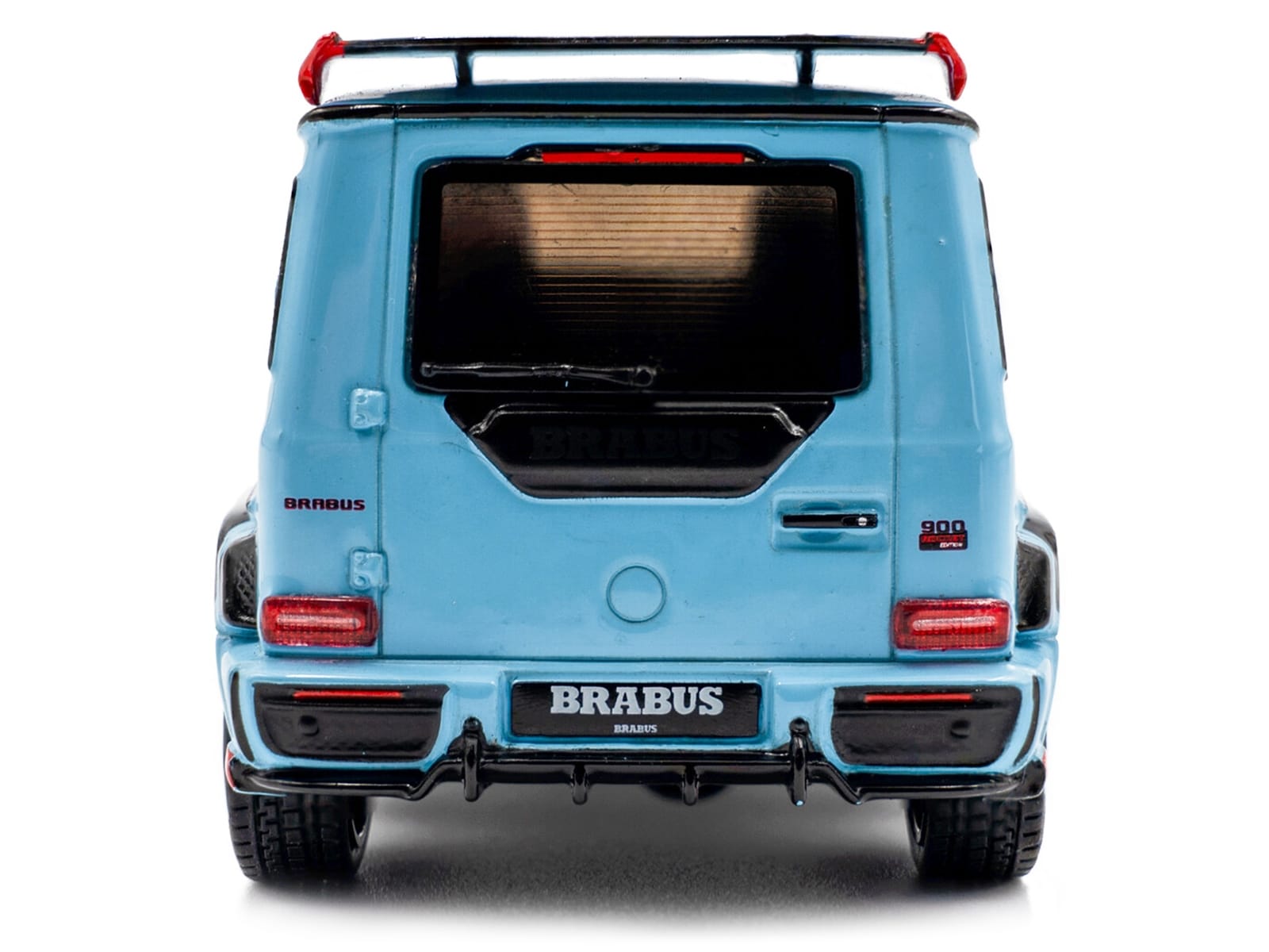 2021 Brabus Rocket 900 China Blue with Black Hood 1/43 Diecast Model Car by Solido - Image 5