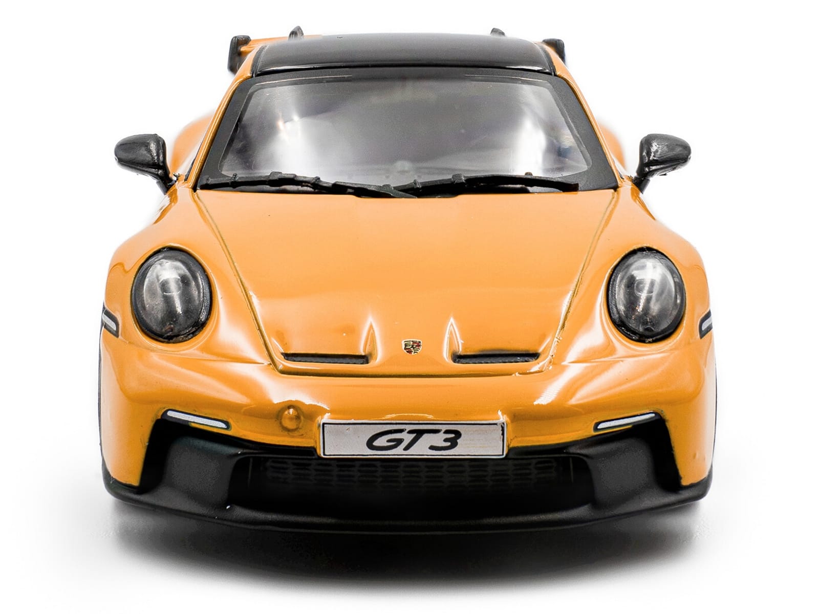 2023 Porsche 911 (992) GT3 Signal Yellow with Black Top 1/43 Diecast Model Car by Solido - Image 4