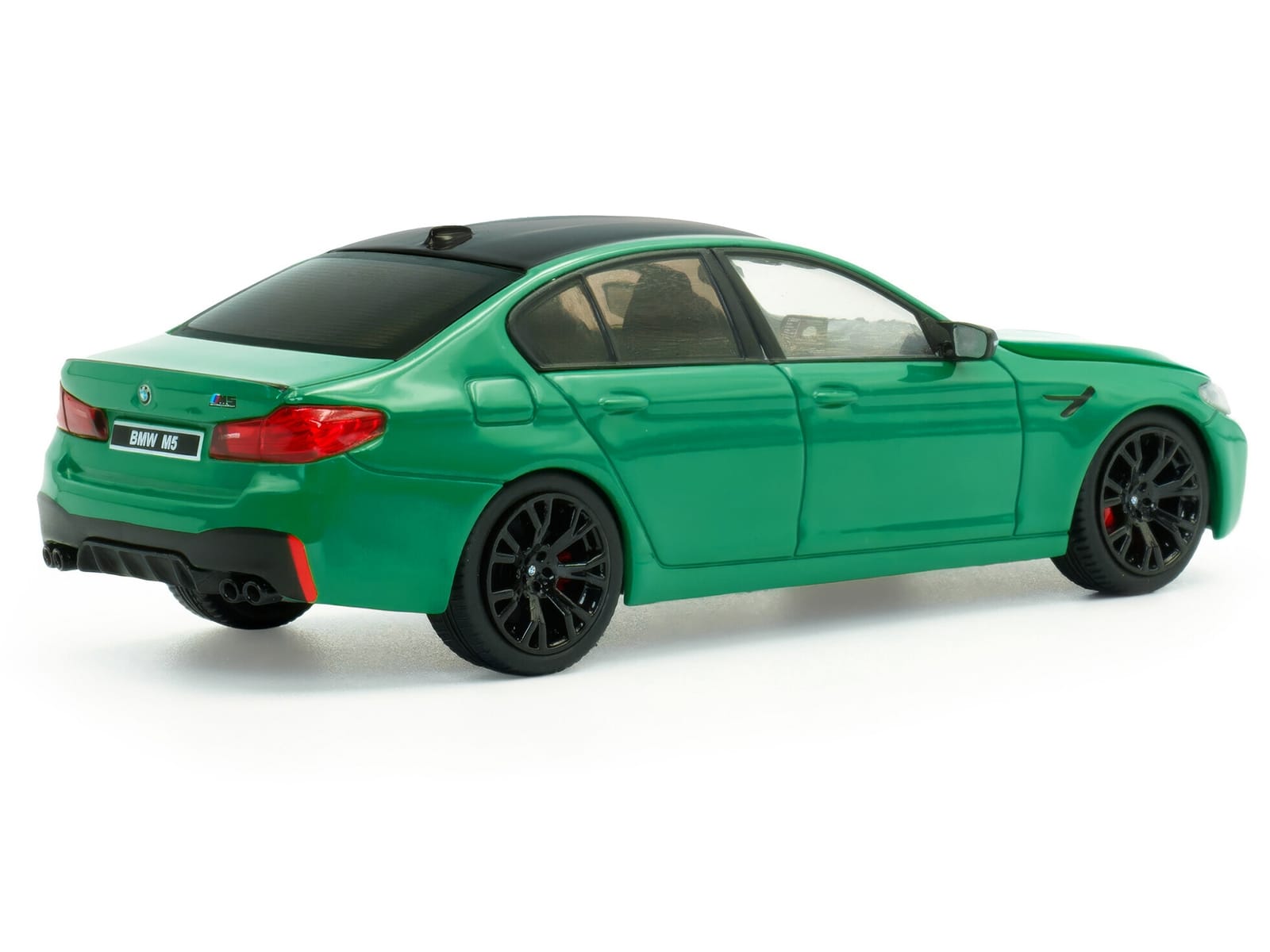 2022 BMW M5 Competition Signal Green with Black Top 1/43 Diecast Model Car by Solido - Image 3
