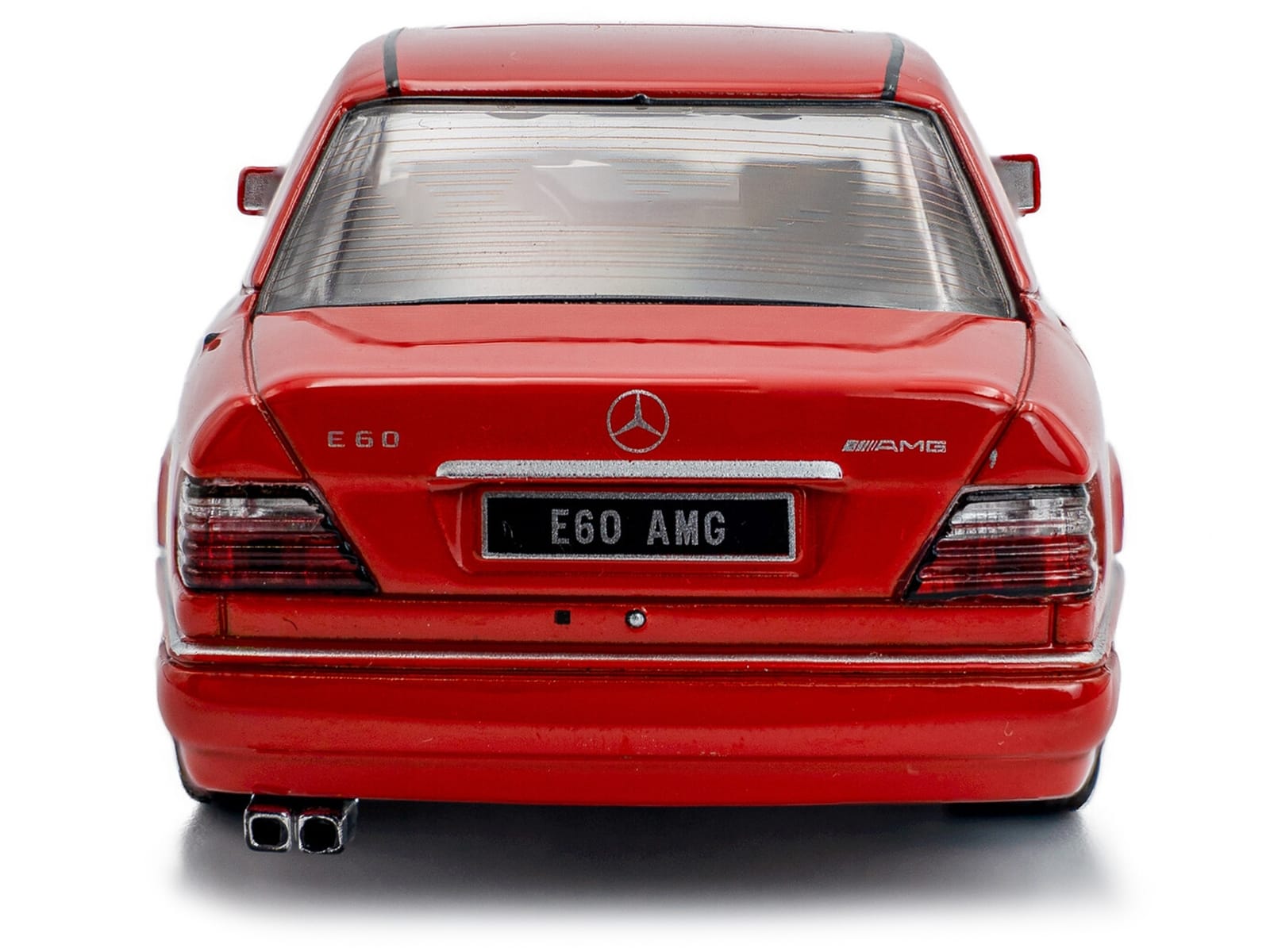 1994 Mercedes-Benz (W124) E60 AMG Signal Red 1/43 Diecast Model Car by Solido - Image 5
