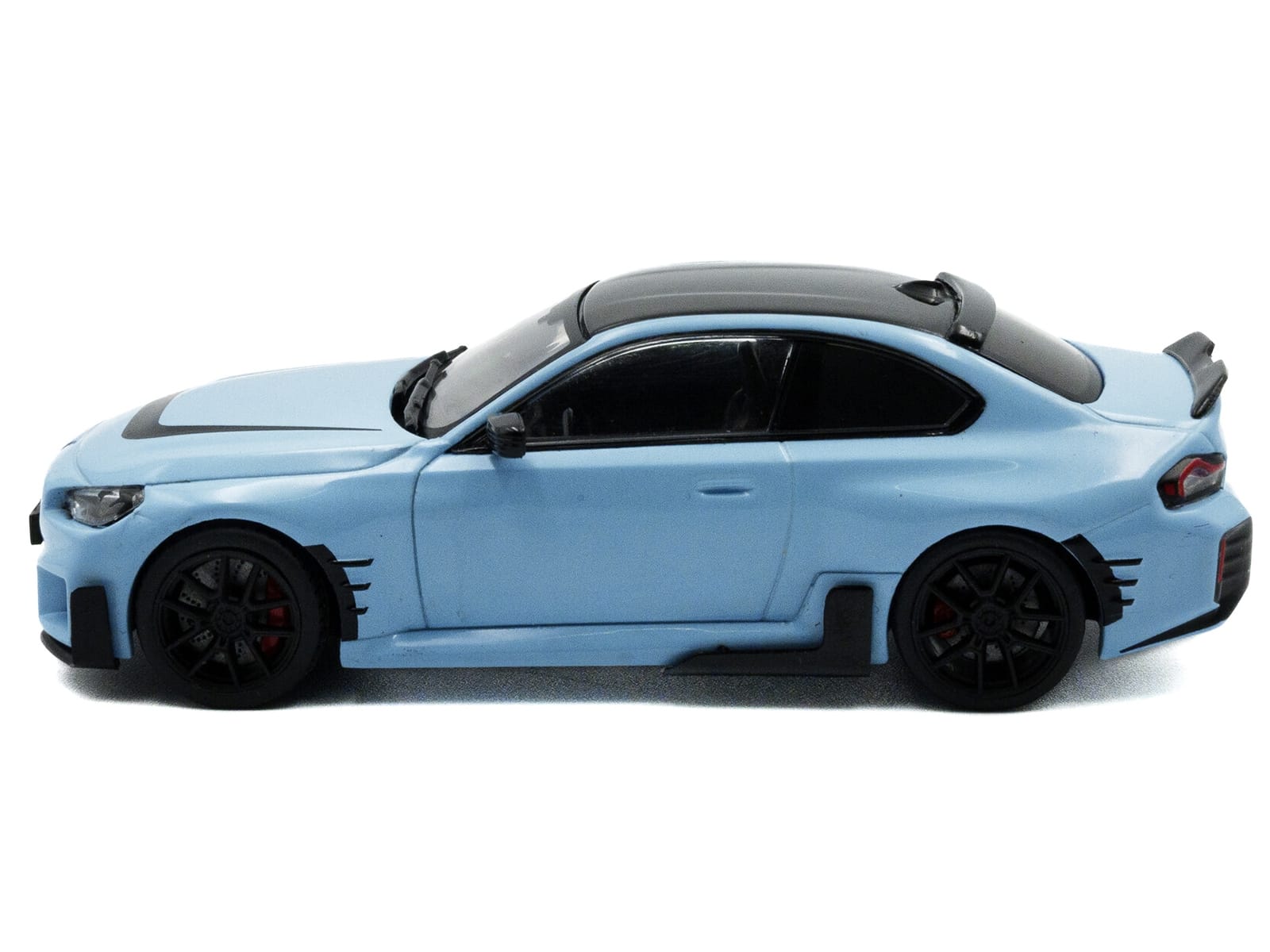 2023 BMW M2 M Performance Zandvoort Blue with Black Top 1/43 Diecast Model Car by Solido - Image 2