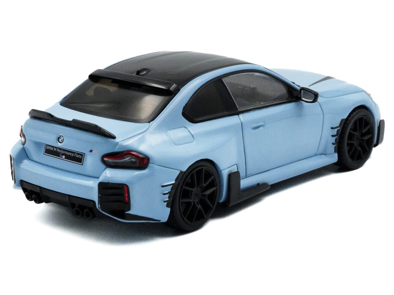 2023 BMW M2 M Performance Zandvoort Blue with Black Top 1/43 Diecast Model Car by Solido - Image 3