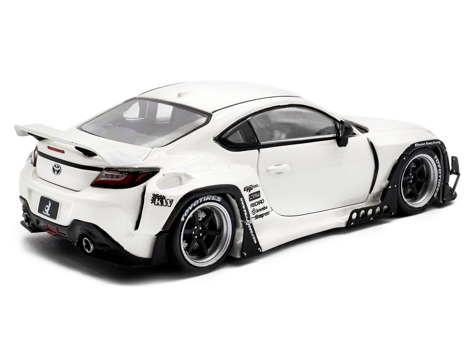 2022 Toyota Pandem GR86 White Metallic 1/43 Diecast Model Car by Solido - Image 3