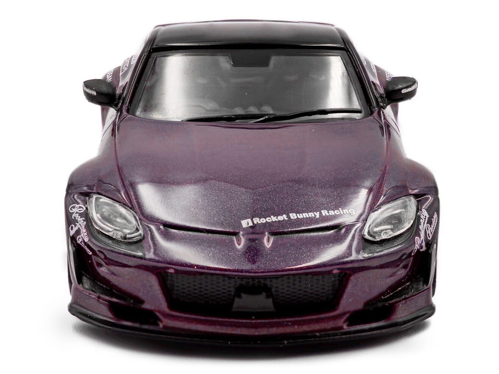 2022 Nissan Pandem Fairlady Z RHD (Right Hand Drive) Purple Metallic with Black Top 1/43 Diecast Model Car by Solido - Image 4