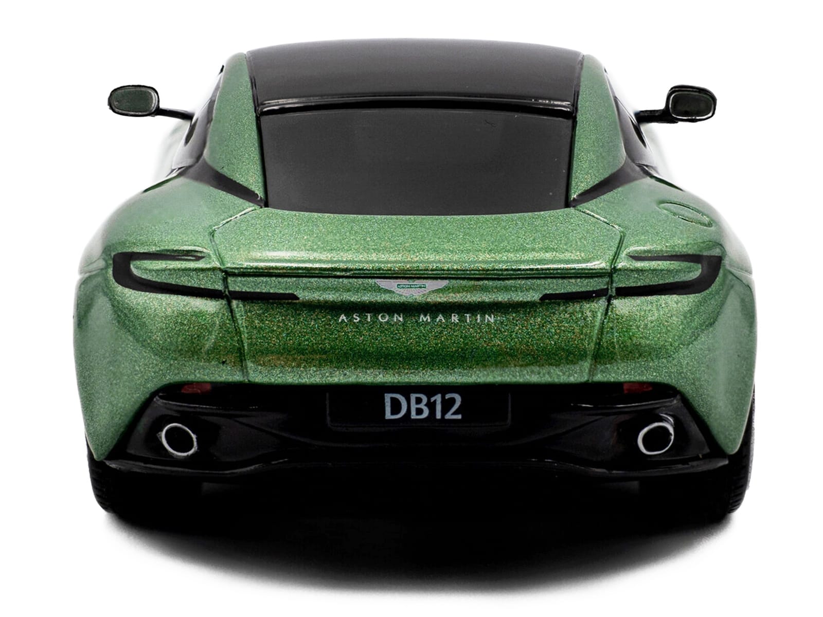 2023 Aston Martin DB12 Coupe Iridescent Emerald Metallic with Black Top 1/43 Diecast Model Car by Solido - Image 5