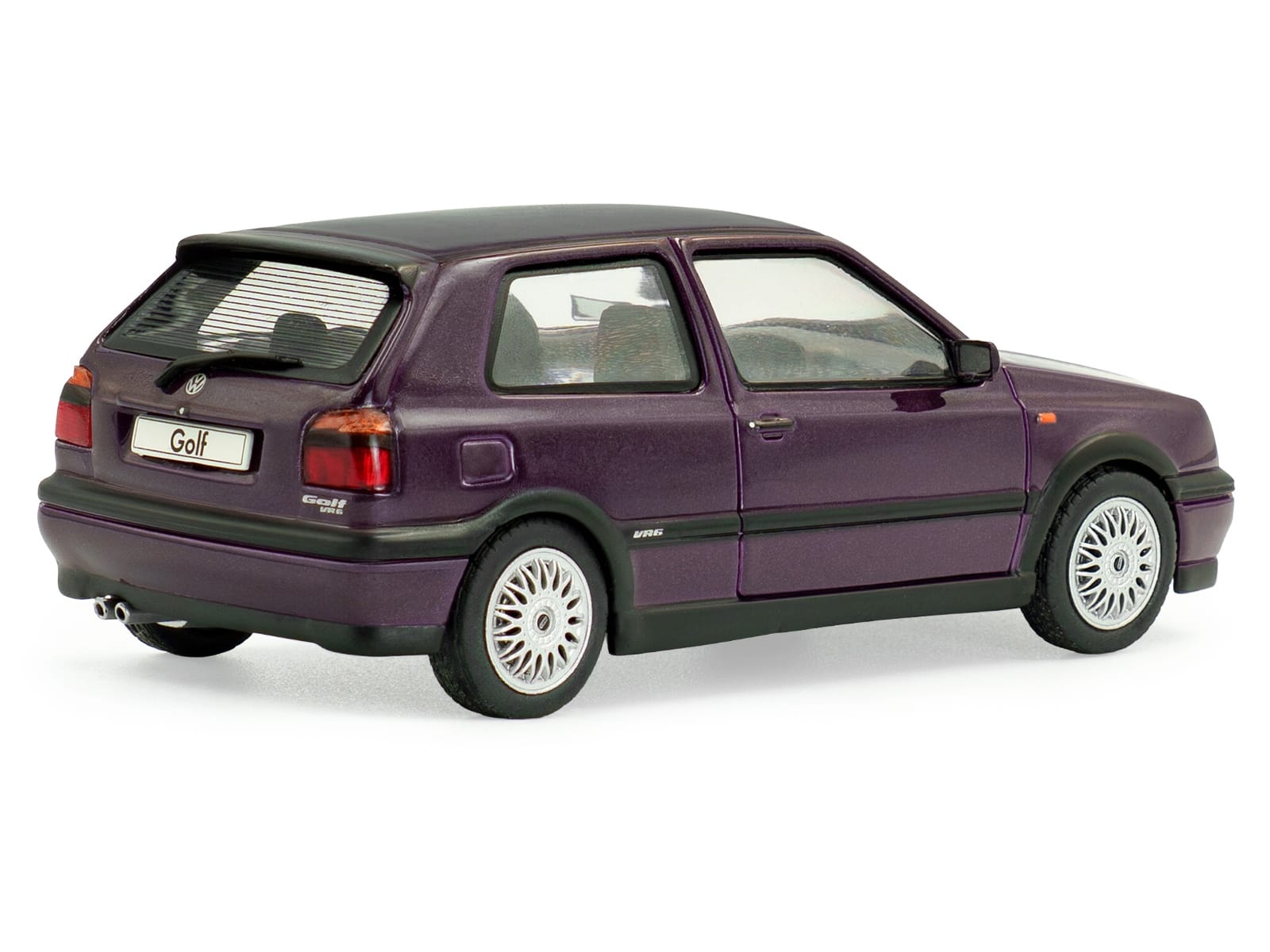 1994 Volkswagen Golf MKIII VR6 Purple Metallic 1/43 Diecast Model Car by Solido - Image 3