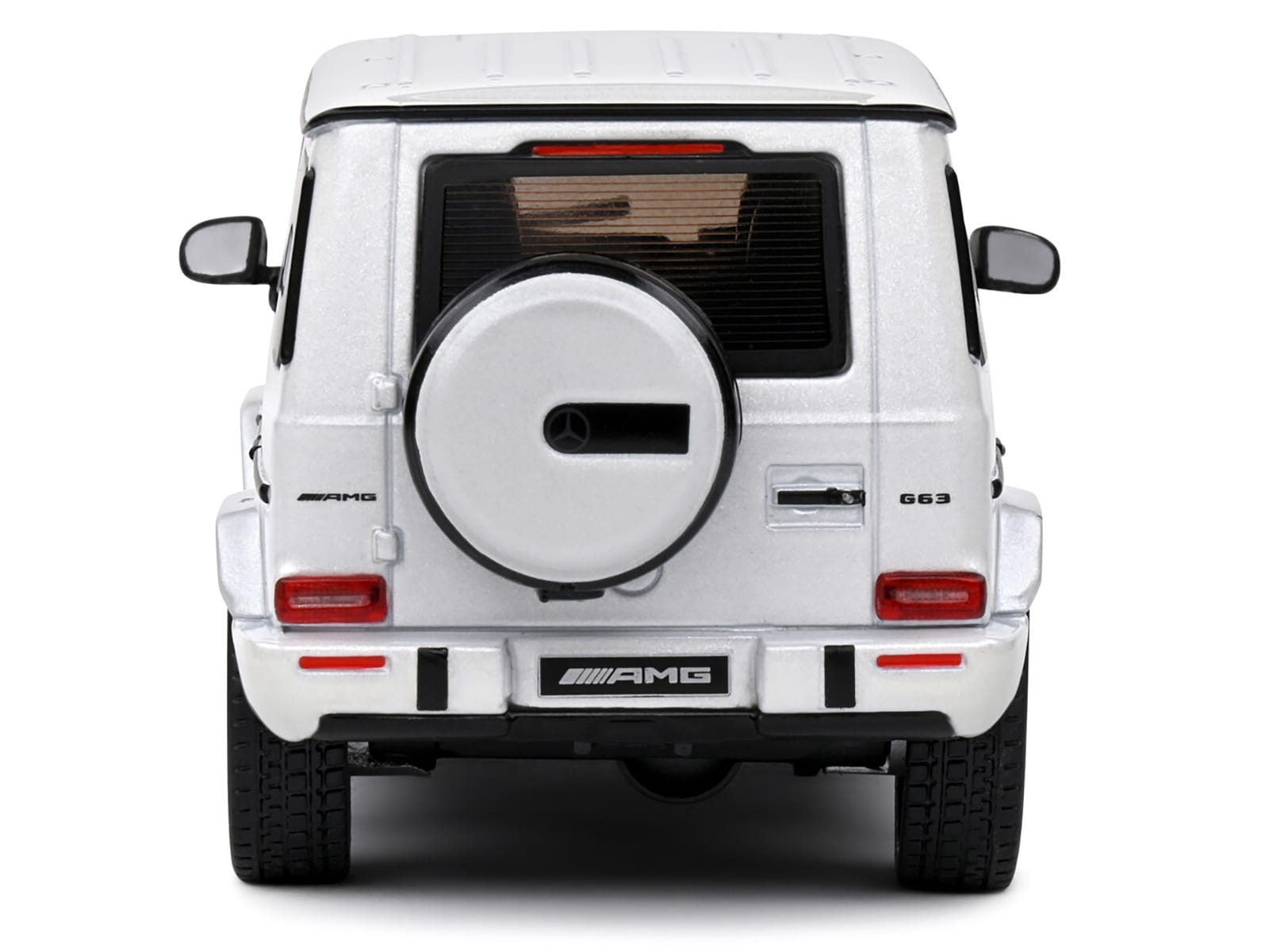 2022 Mercedes-Benz AMG G63 Diamond White Metallic with Graphics 1/43 Diecast Model Car by Solido - Image 3
