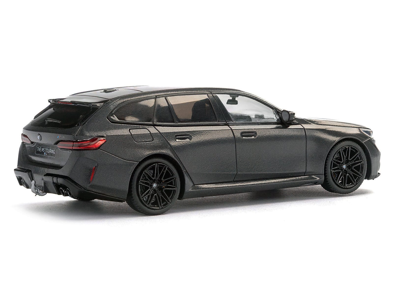 2024 BMW M5 Touring Frozen Deep Gray Metallic with Black Top 1/43 Diecast Model Car by Solido - Image 3