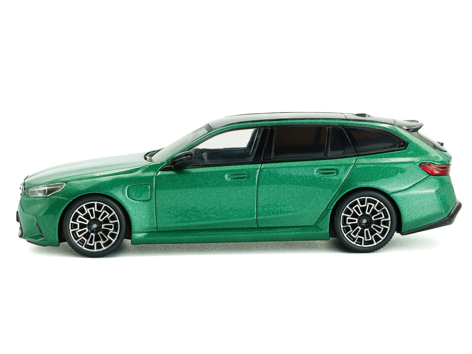 2024 BMW M5 Touring Isle Of Man Green Metallic with Black Top 1/43 Diecast Model Car by Solido - Image 2