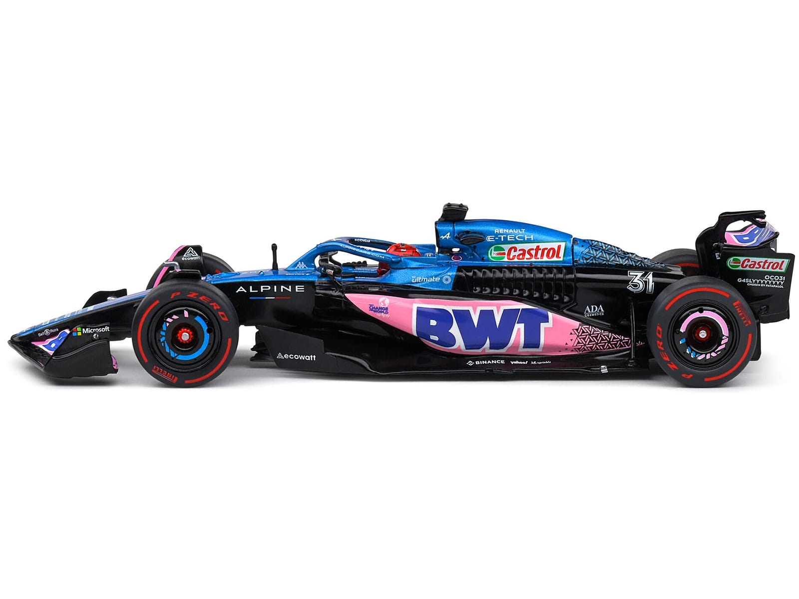 Alpine A523 #31 Esteban Ocon "BWT" 3rd Place "Formula One F1" Monaco GP (2023) 1/43 Diecast Model Car by Solido - Image 2