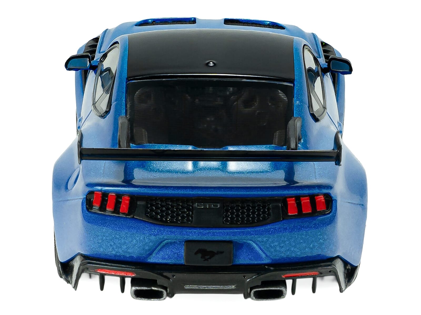 2025 Ford Mustang GTD Indulgent Blue Metallic with Black Top 1/43 Diecast Model Car by Solido - Image 5