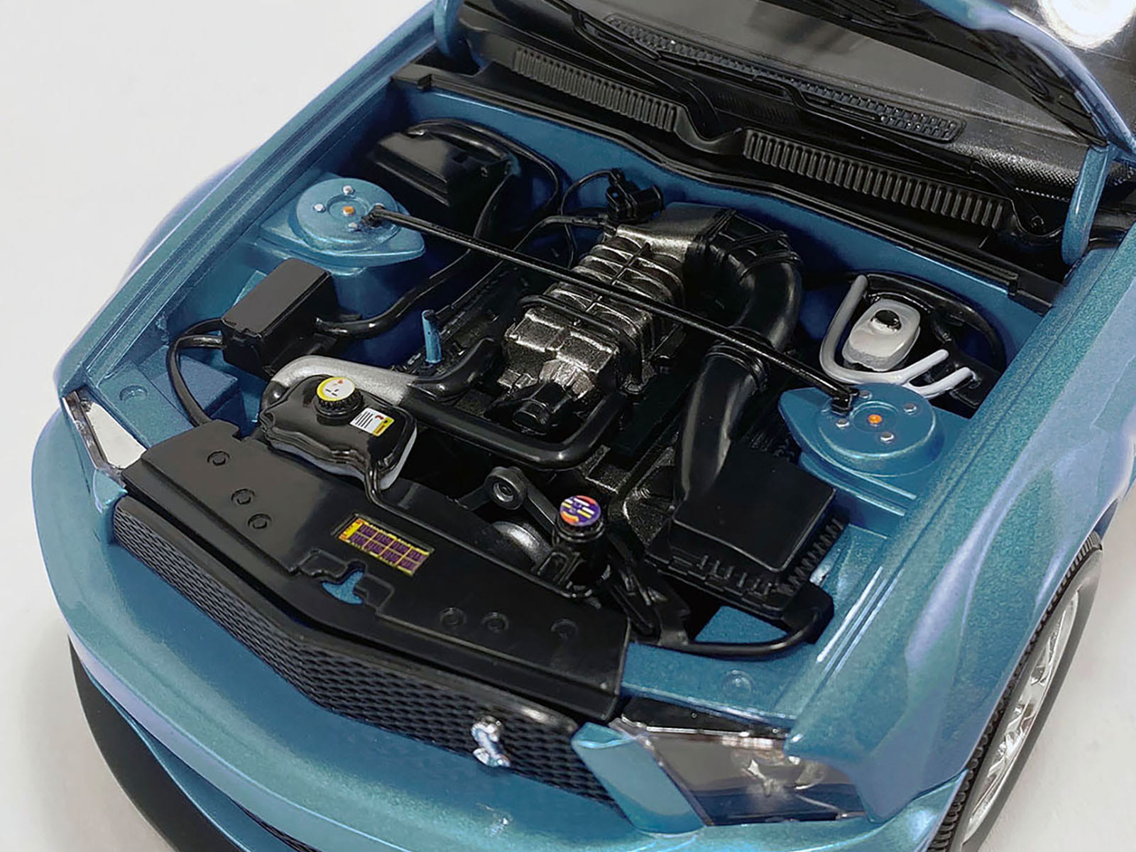 2007 Ford Shelby GT500 Windveil Blue Metallic "Shelby Collectibles" Series 1/18 Diecast Model Car by ACME - Image 3